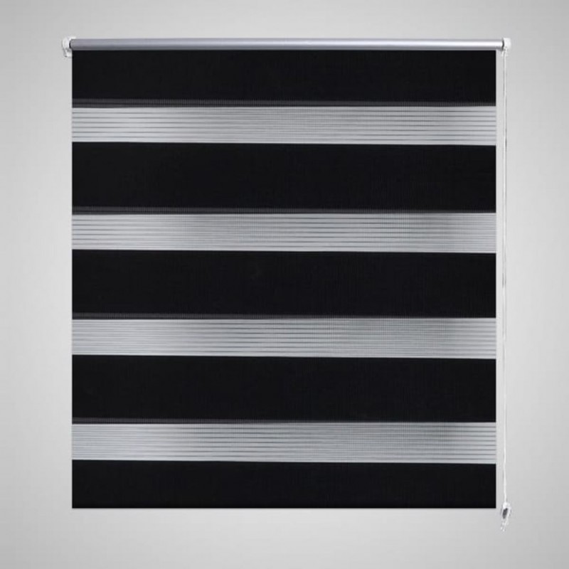 Image of Vidaxl tenda a rullo oscurante zebra 120x230 cm nero Tende e cuscini Casa & cucina