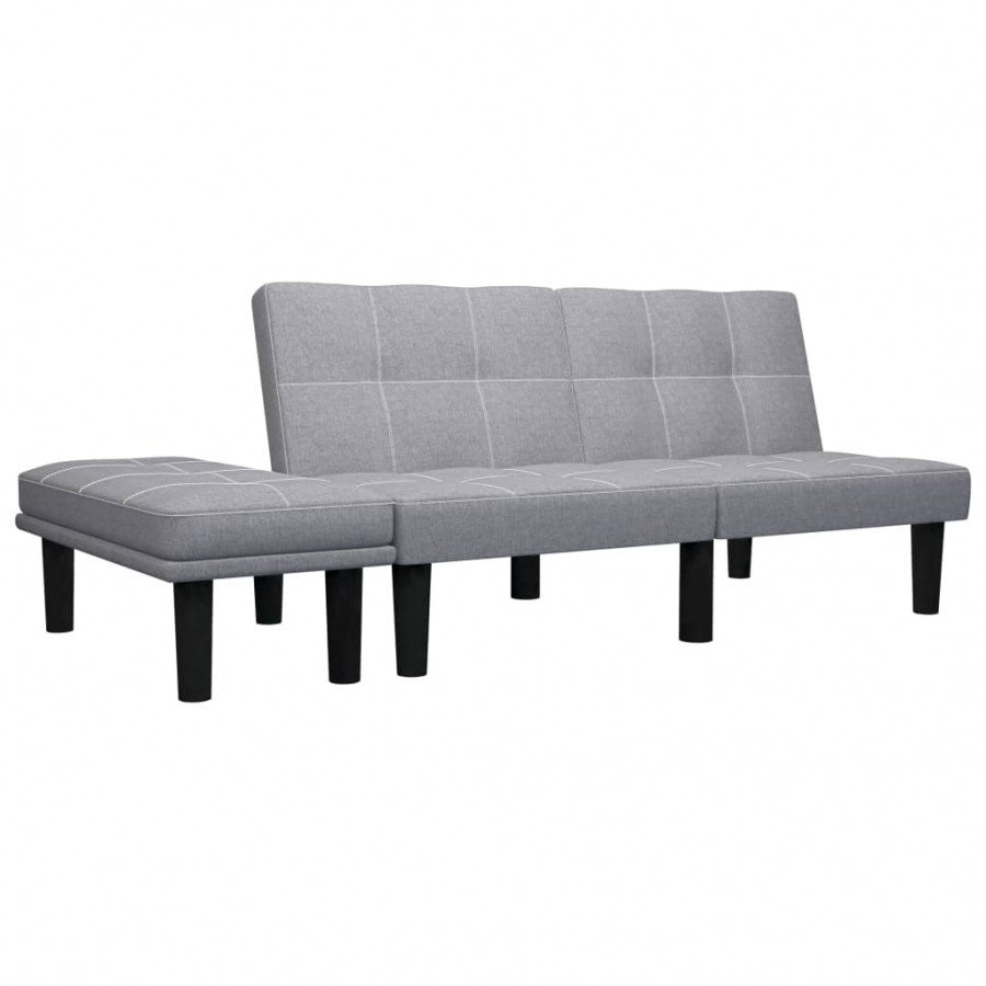 Image of Vidaxl divano a 2 posti grigio chiaro in tessuto Arredamento casa cucina Casa & cucina