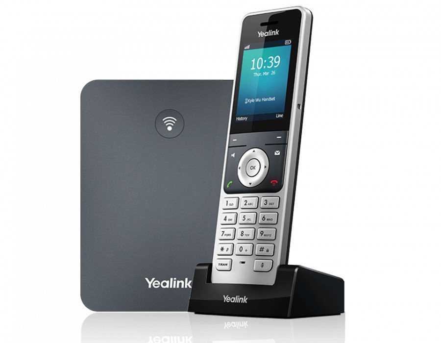 Image of Yealink yealink telefono cordless dect ip 10 account voip, 20 chiamate, base w70b + cordless W76P DECT-IP Handset Telefoni dect Telefonia