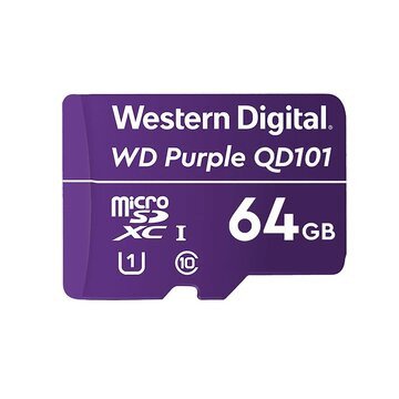 Image of Western digital microsd wd purple 64gclas 10 wd purple qd101 microsd 64gb 3year warranty MICROSD WD PURPLE 64GCLAS 10 Memory card Informatica