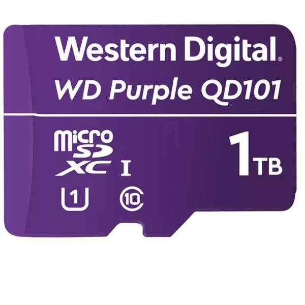 Image of Western digital microsd wd purple 1t clas 10 wd purple qd101 microsd 1000gb 3year warranty MICROSD WD PURPLE 1T CLAS 10 Memory card Informatica