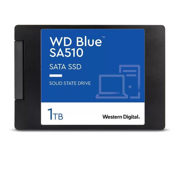 Image of Western digital ssd wd blue 1tb 2.5 sata 3dnand ssd blue sa510 1tb sata3 2.5'' 7mm wds100t3b0a SSD WD BLUE 1TB 2.5 SATA 3DNAND Componenti Informatica