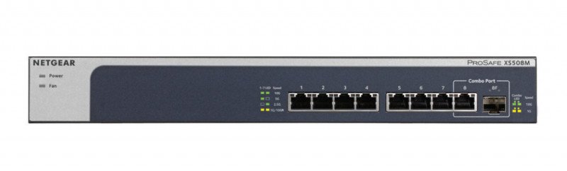 Image of Netgear XS508M-100EUS - Netgear Switch Unmanaged 8 porte 10Gb/MultiGig 1SFP+ Networking Informatica