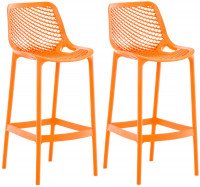 CLP Set di 2 sgabelli da bar Air arancione