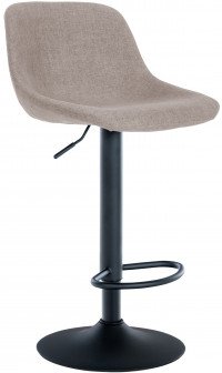 CLP Sgabello da bar Loft tessuto grigio talpa