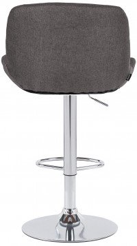 CLP Set di 2 sgabelli da bar Solon tessuto - cromo gri