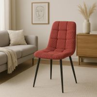 CLP 2er Set Sedia da pranzo Tilde Cord bordeaux
