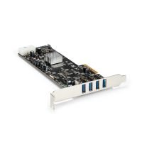 StarTech SCHEDA USB 3.0 PCIE QUAD BUS A 4 PORTE CON LP4+SAT