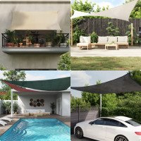 vidaXL Toldo de vela rectangular HDPE gris claro 160 g/m�