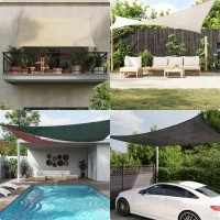 vidaXL Toldo de vela rectangular HDPE arena 160 g/m² 2,5