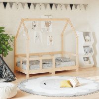 vidaXL Estructura de cama para niños madera maciza de pi