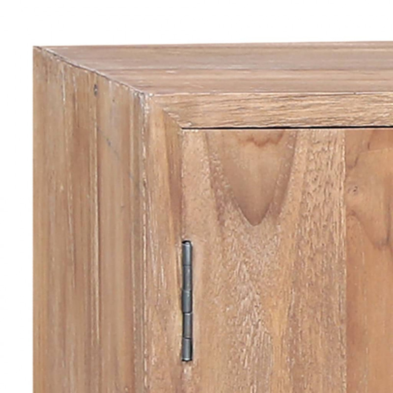 vidaXL Aparador de madera maciza de teca 140x30x75 cm