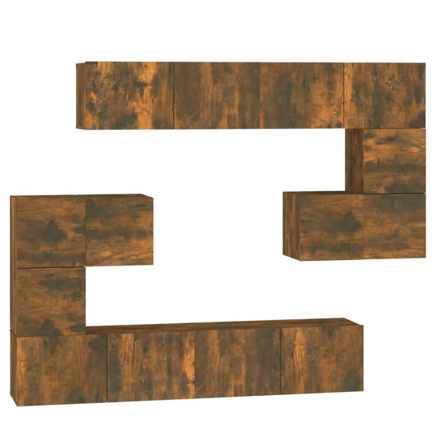 VIDAXL - Mobile TV Rovere Fumo 140x40x35 Cm In Legno Multistrato - EPRICE