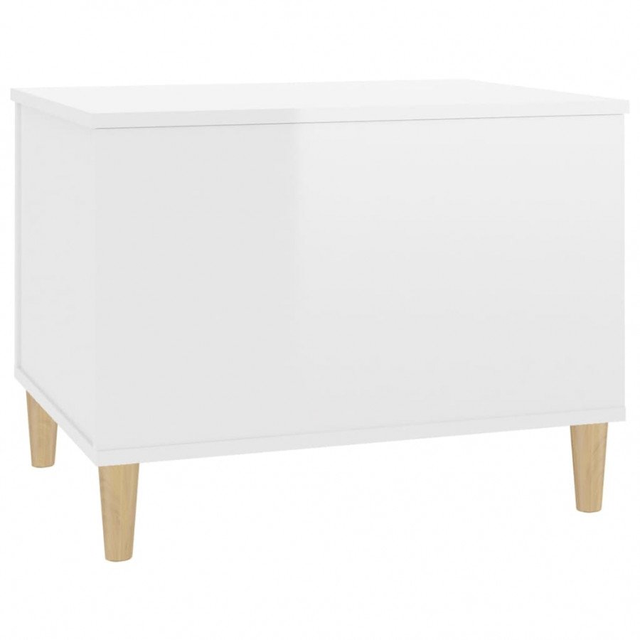 VidaXL Tavolino salotto bianco lucido 60x44,5x45 cm legno multistrato  Tavolini da Caffè 