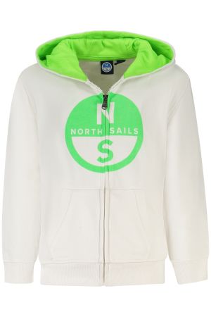 North Sails Felpa con zip bambino Bianco 10A