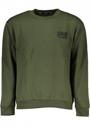 Cavalli Class Felpa senza zip uomo Verde S